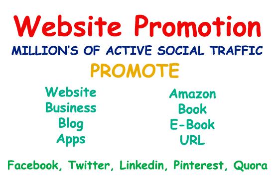 I do website promotion or any link on social media pl...
