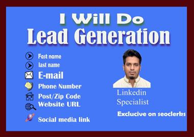 I Will Do 50 B2B Lead Generation, Data Entry, email...