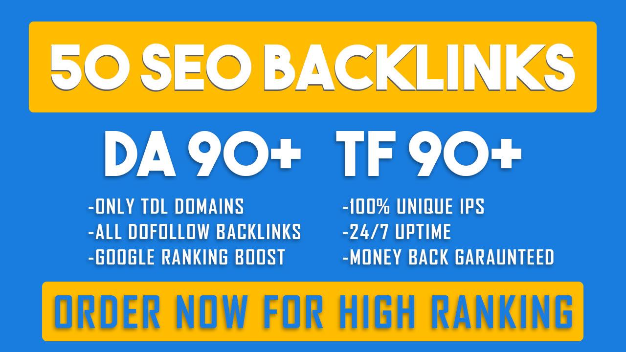 boost your google ranking with 50 high quality SEO ba...