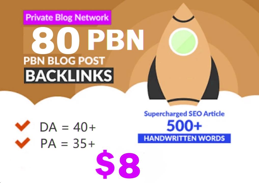 I will do 80+ Permanent Blog Post on developed ended ...