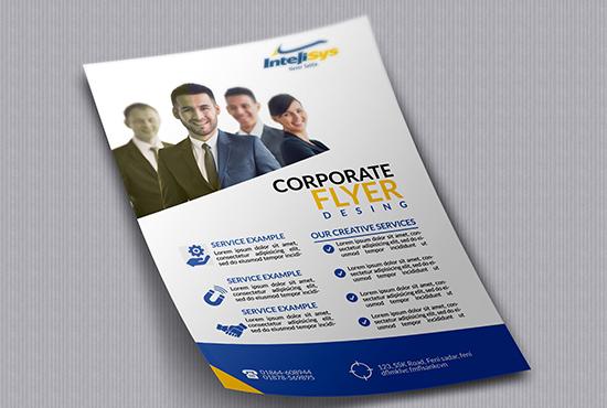 design a professional corporate flyer