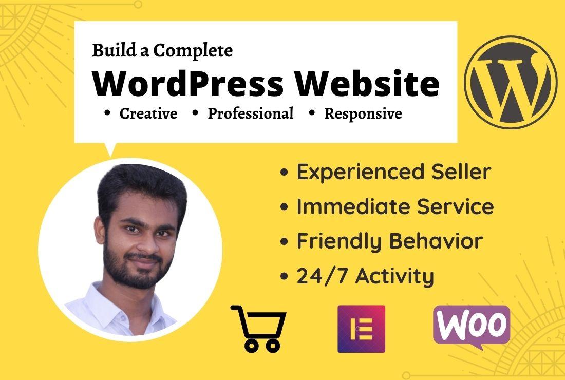 I will design and develop your responsive wordpress w...