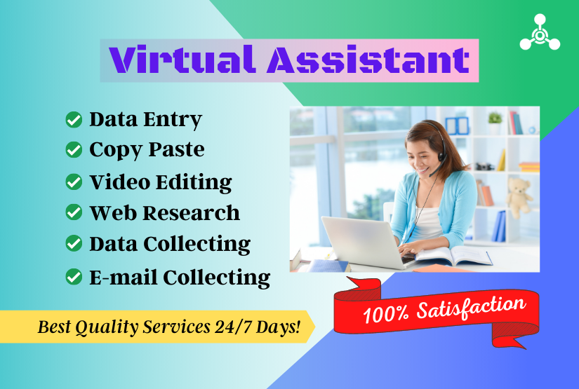 I will be your virtual assistant for data entry, web...