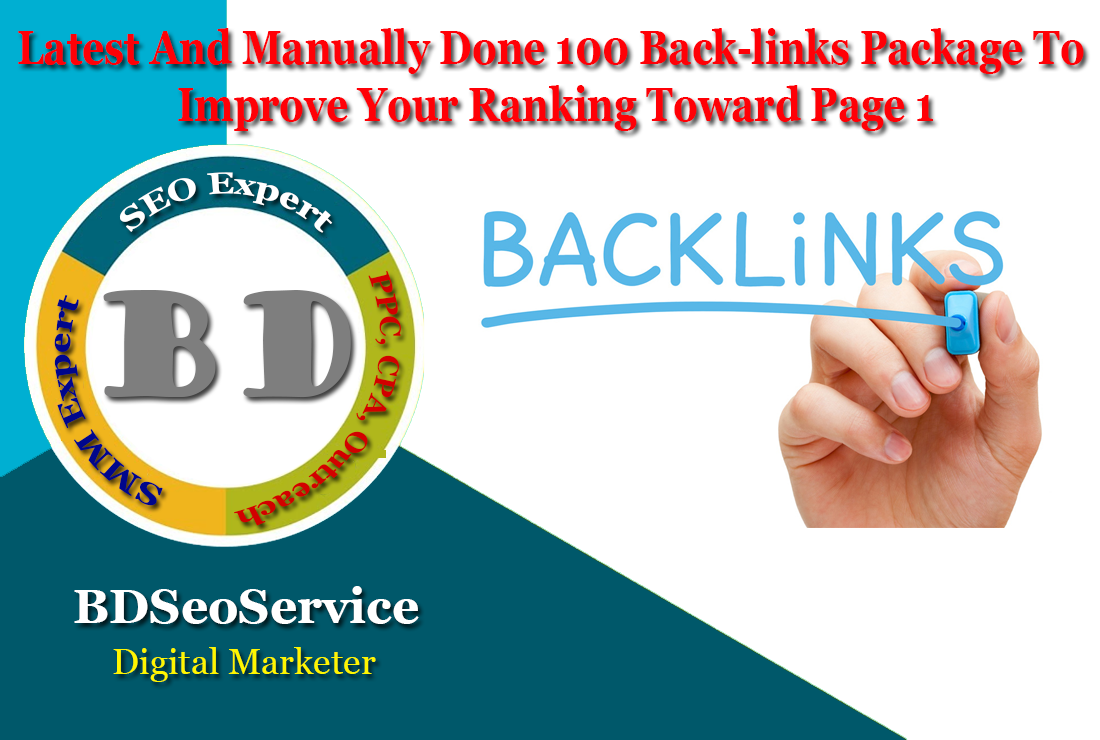 Latest And Manually Done 100 Back-links Package To Im...