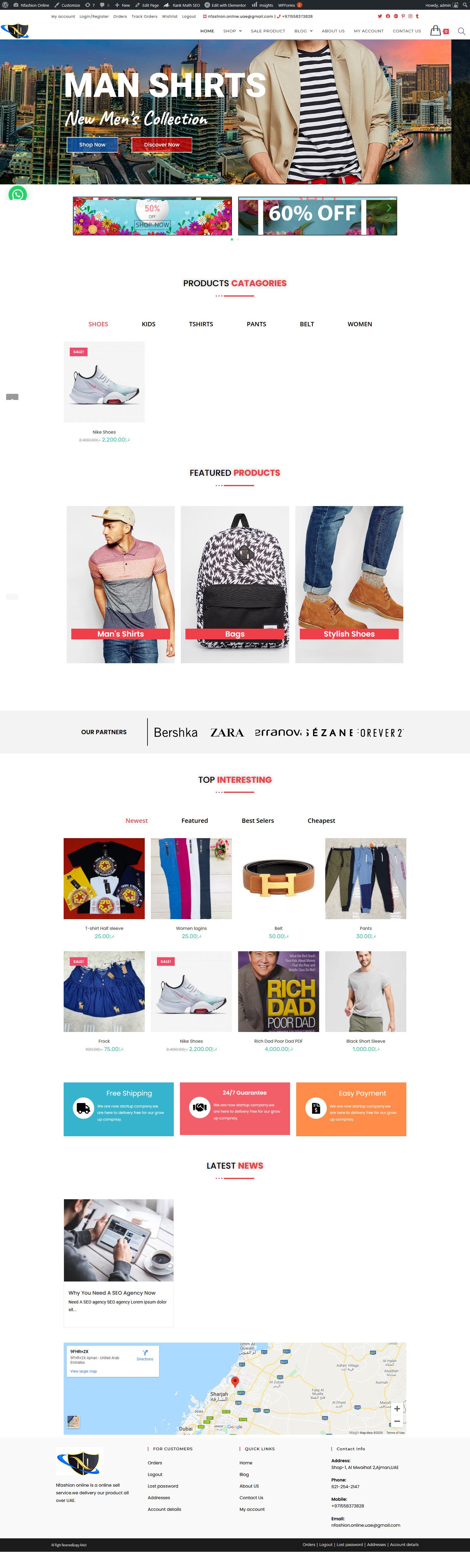 Build ecommerce website in wordpress woocommerce