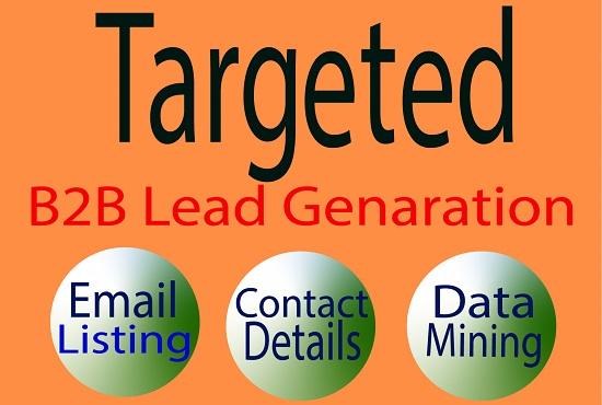 I will do b2b lead generation and build targeted cont...