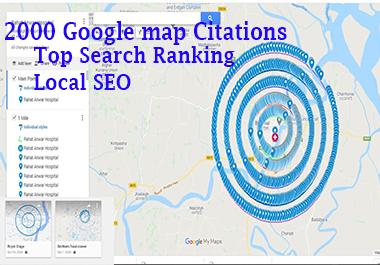 I will make 2000 Google Map Citations Manually Path D...