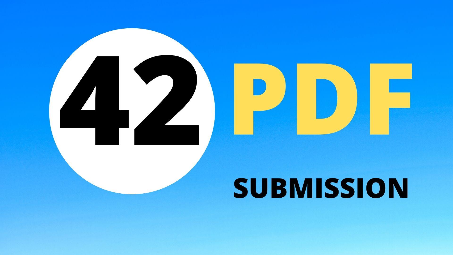 I will manually do pdf submission to top 42 doc shari...