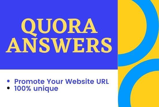 Offer 10 High Quality Quora Answer with your keyword ...