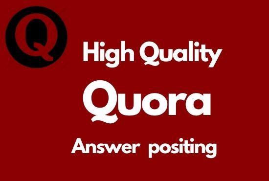 I Will your website 5 high quality Quora answers