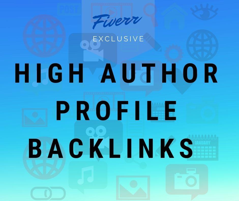 I will create high authority profile backlinks and SE...