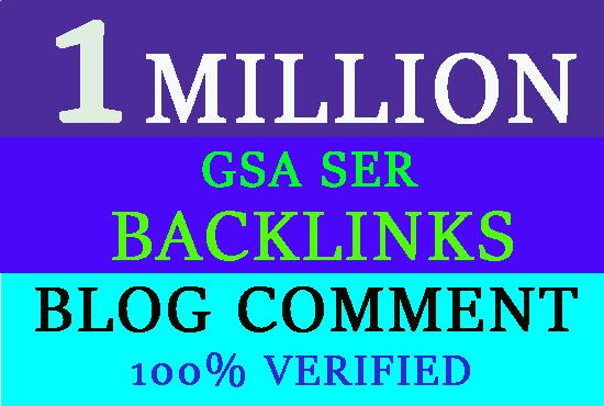 1 Million GSA Dofollow Blog Comments Powerful Backlin...
