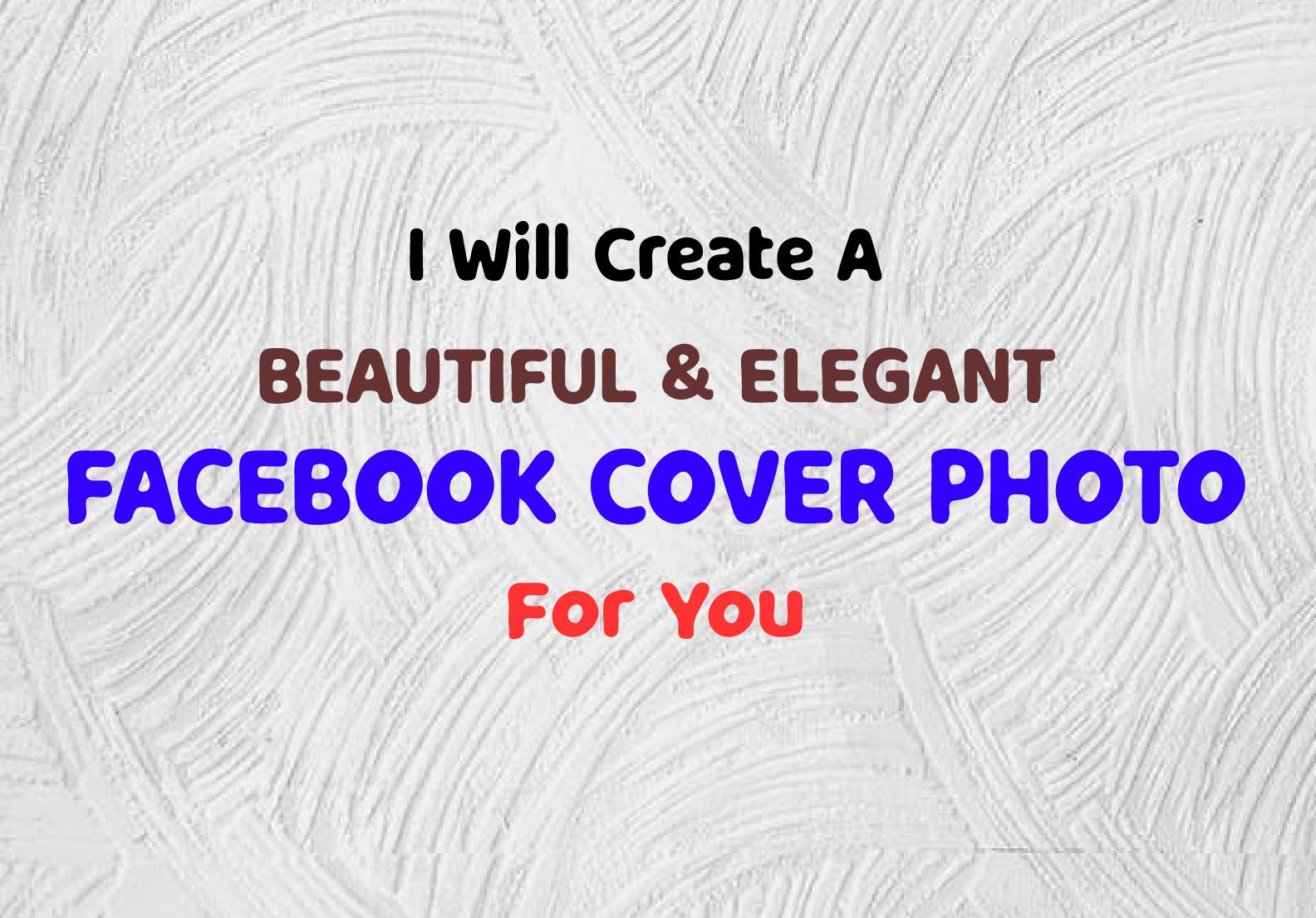 I will create a beautiful & elegant cover for you...