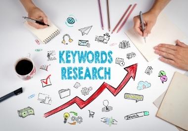 I will do low competitive keyword research and compet...