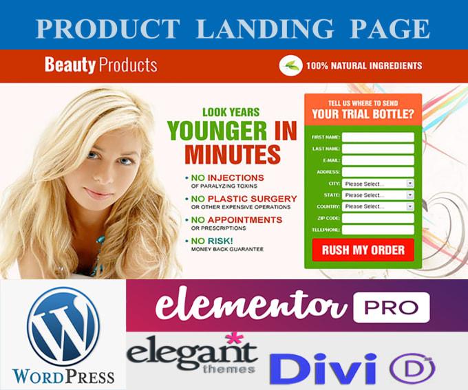 I will design WordPress landing page and website with...