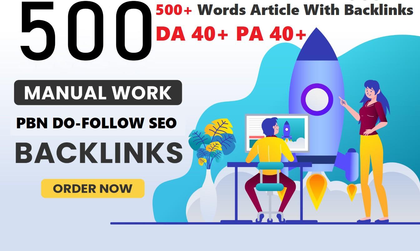 Interesting 500 Sites DA 40+ PA 35+ PR 5+ Web 2.0 500...