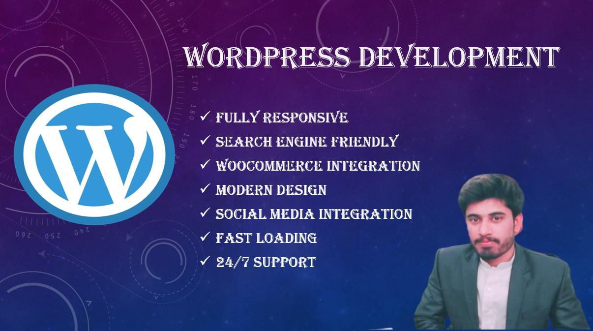 I will do WordPress website design or WordPress custo...