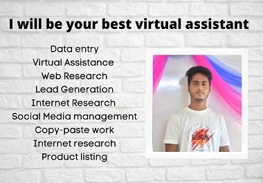 I will be your virtual assistant for any kind of task...