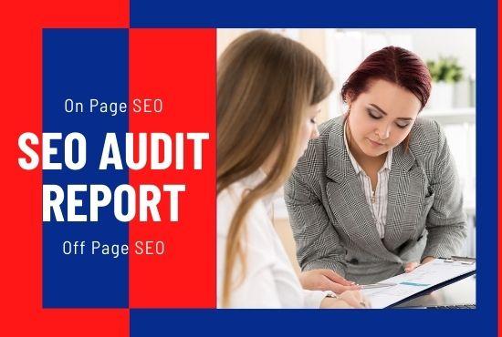 I will provide expert SEO audit report, competitor w...
