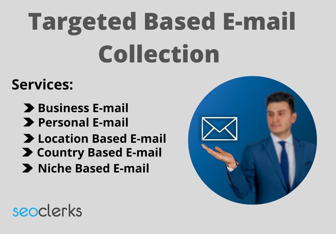 I will collect targeted and niche based 1500 email co...