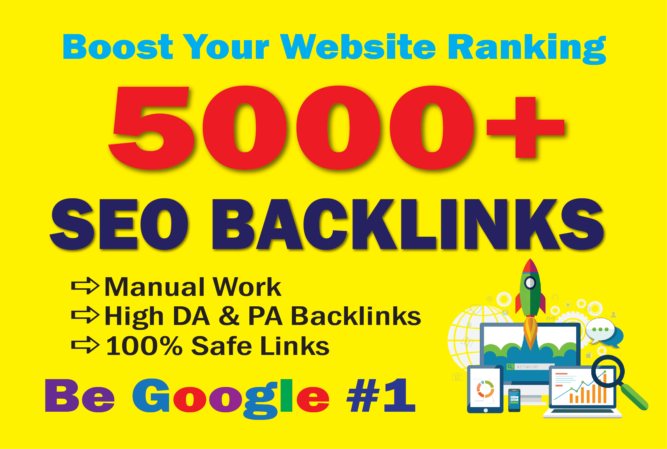 build high da 5000 SEO backlinks for new website