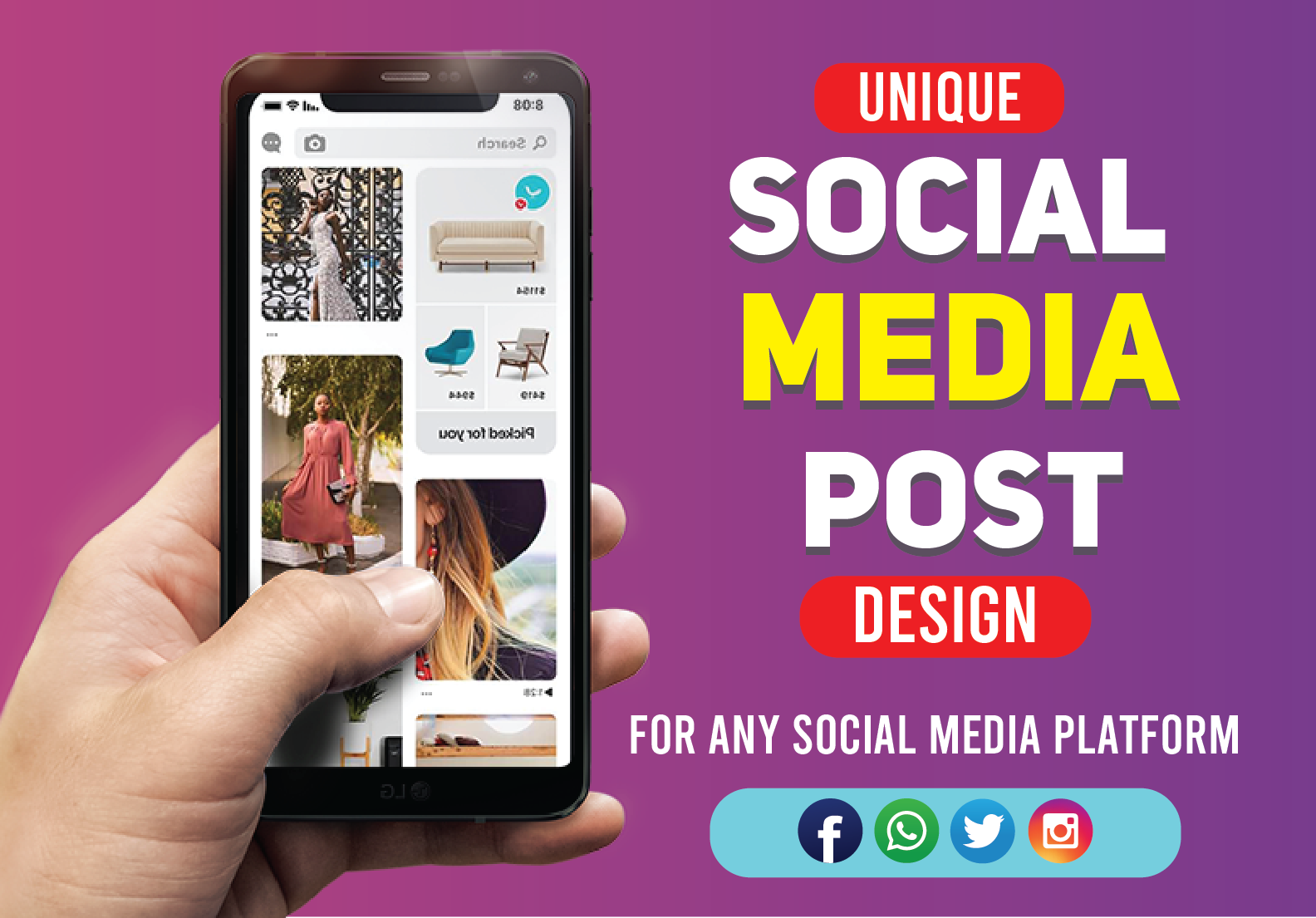 I Will Create any kind of Social Media Post Include F...
