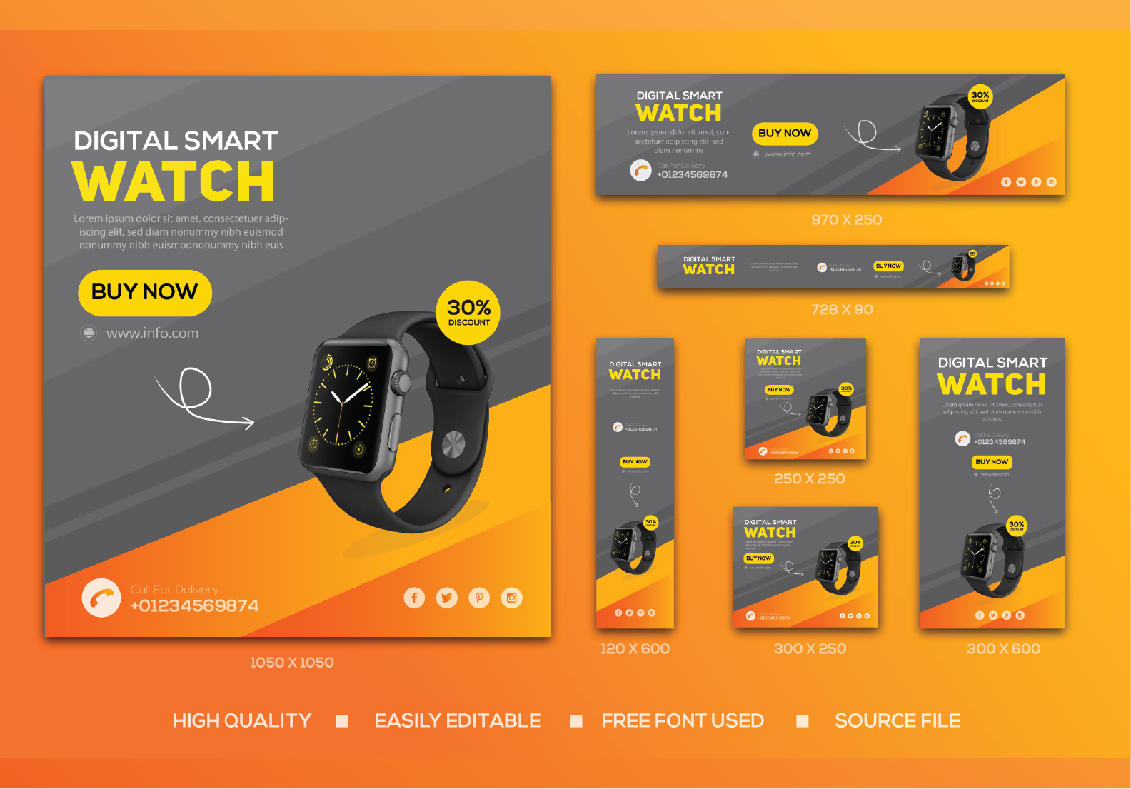 I will create any kind of Google Adds Banner include ...