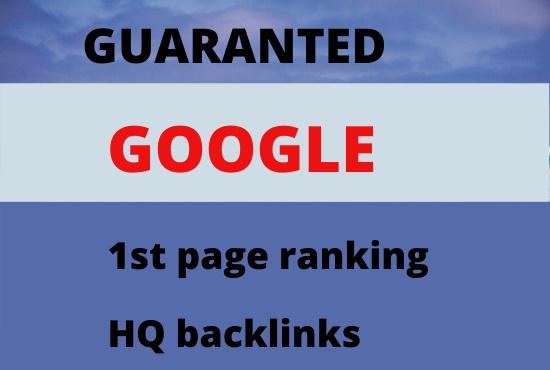 I will offer guaranteed Google 1st page ranking off p...