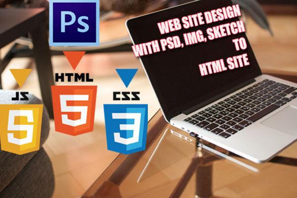 I Will convert psd to html, sketch to html with resp...