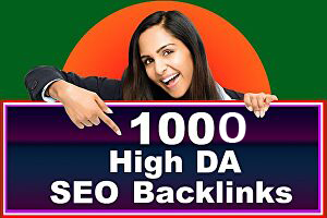 I will do 1000 high DA backlinks for rank your websit...