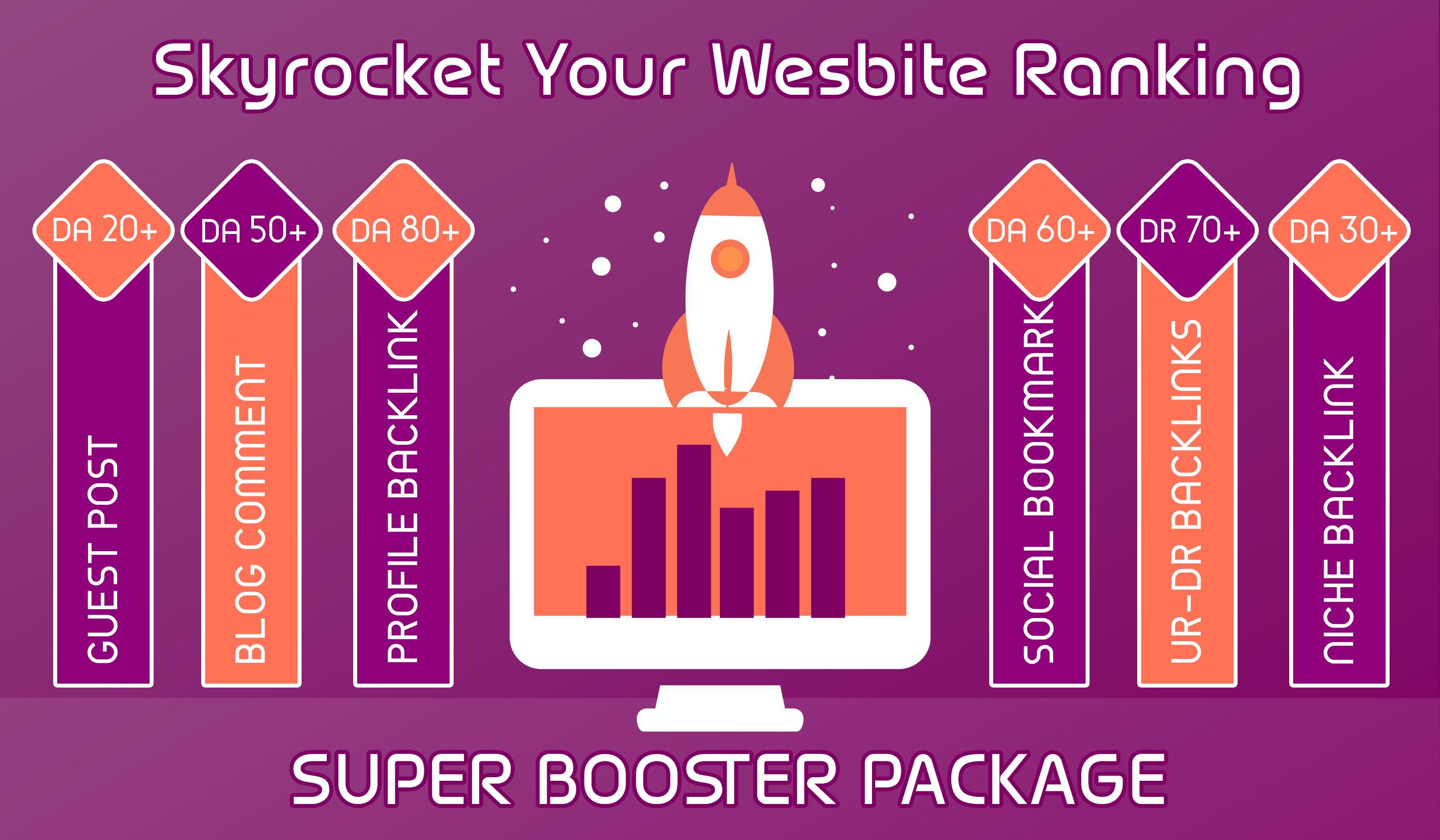 Skyrocket Your Website Ranking - Super Booster Packag...