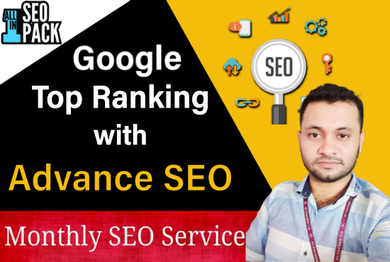 provide monthly SEO service, On page SEO Off page SE...