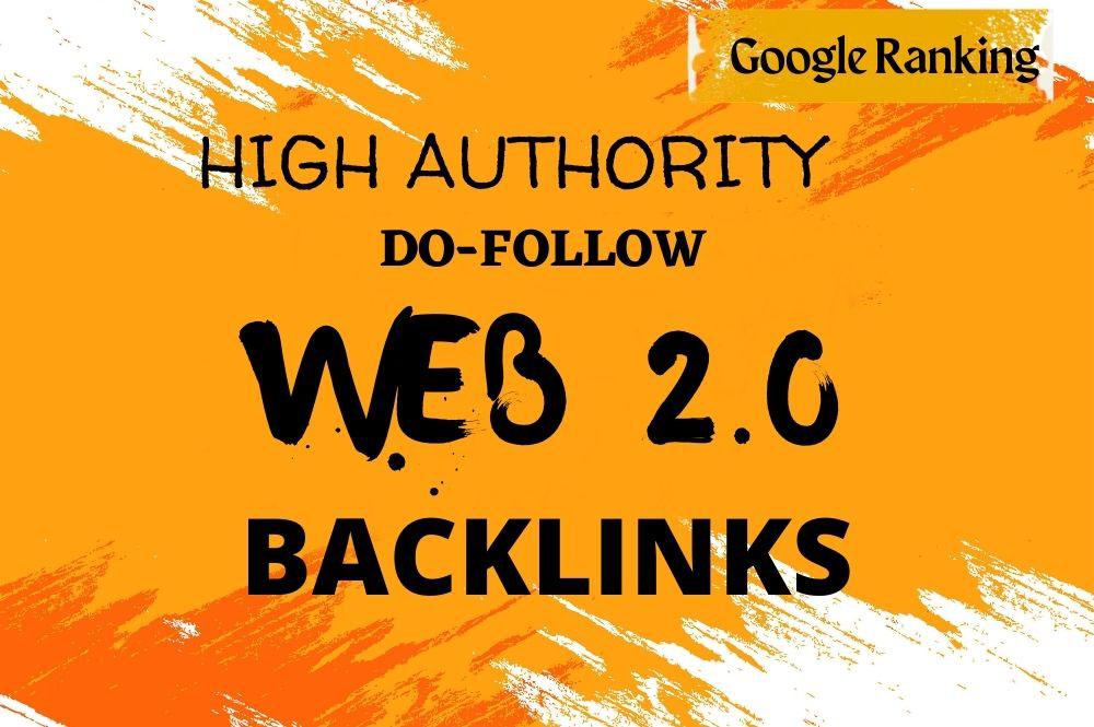 I will create 40 manual authority web 2.0 backlinks f...