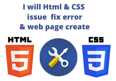 I will Html & CSS issue fixing & responsive d...