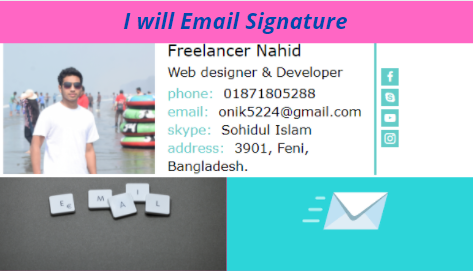 I will design responsive Html Email Signature & c...