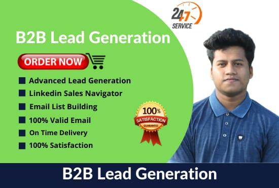 I will do targeted b2b lead generation for you