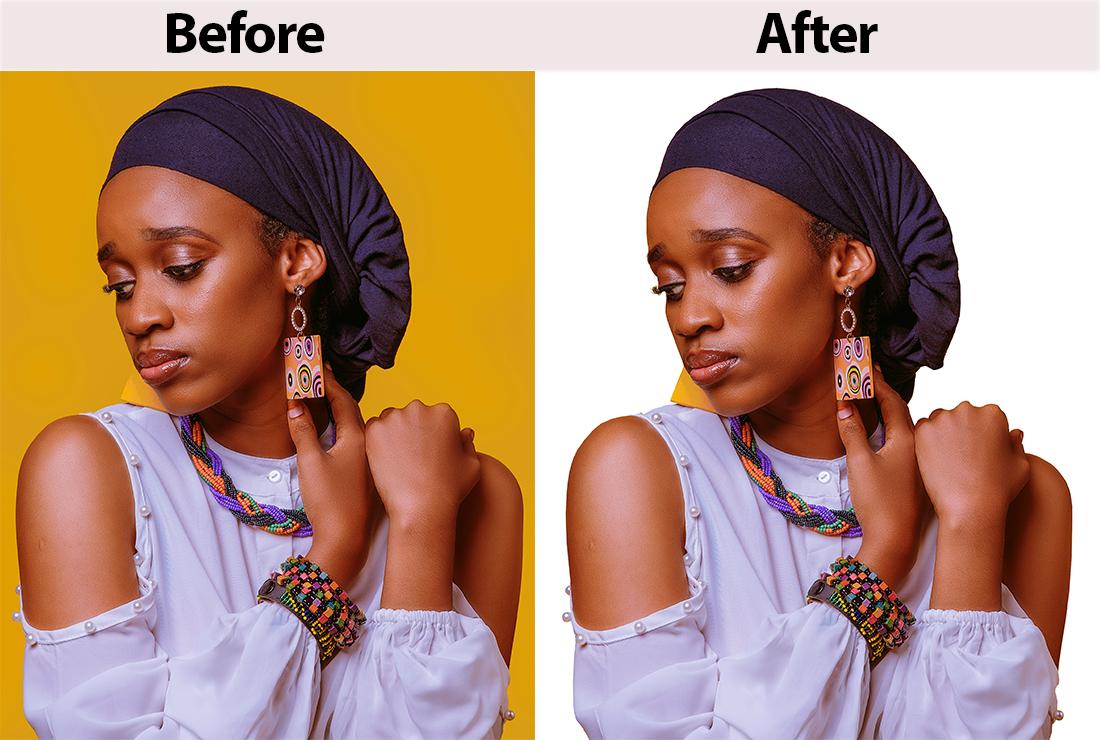 I will remove background professionally with one free...