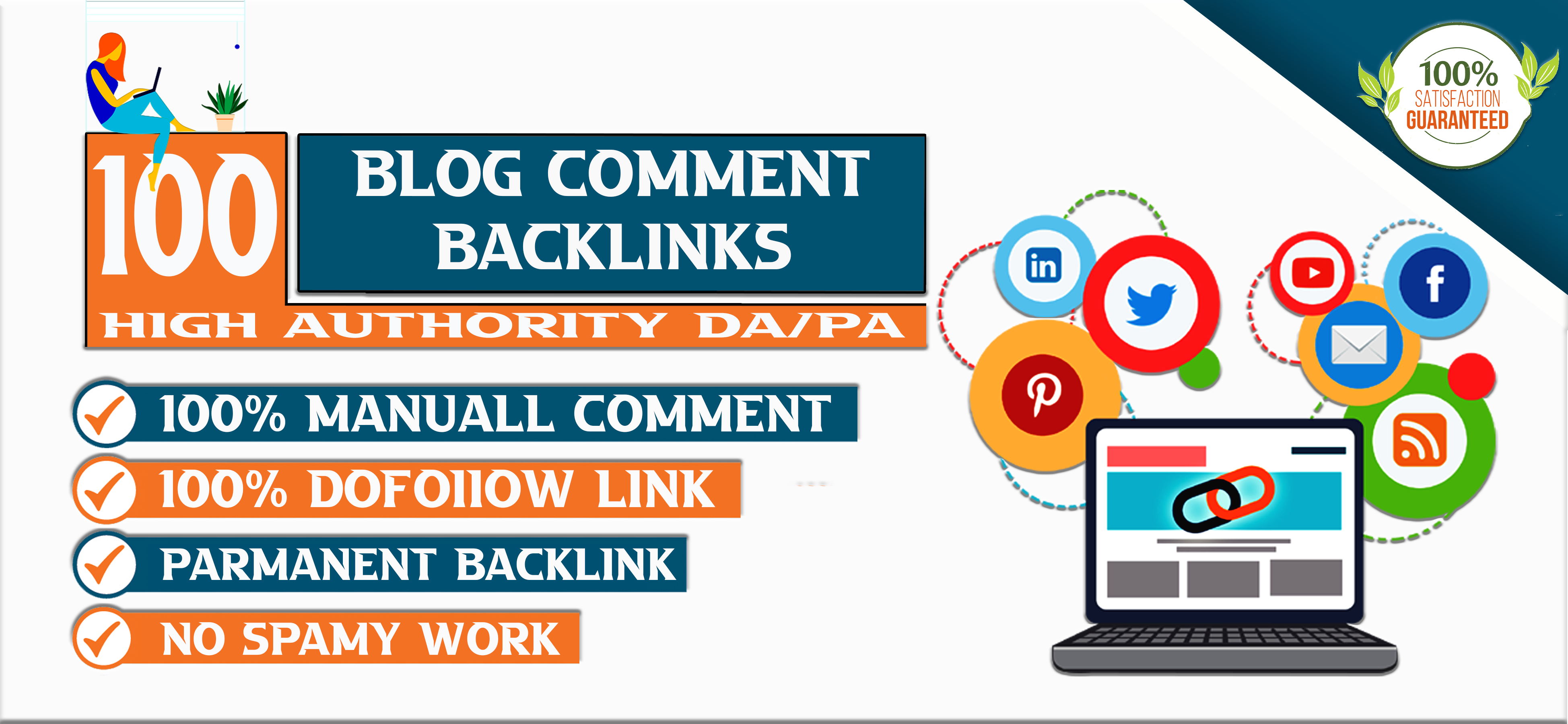 I will create High Authority Dofollow Backlinks