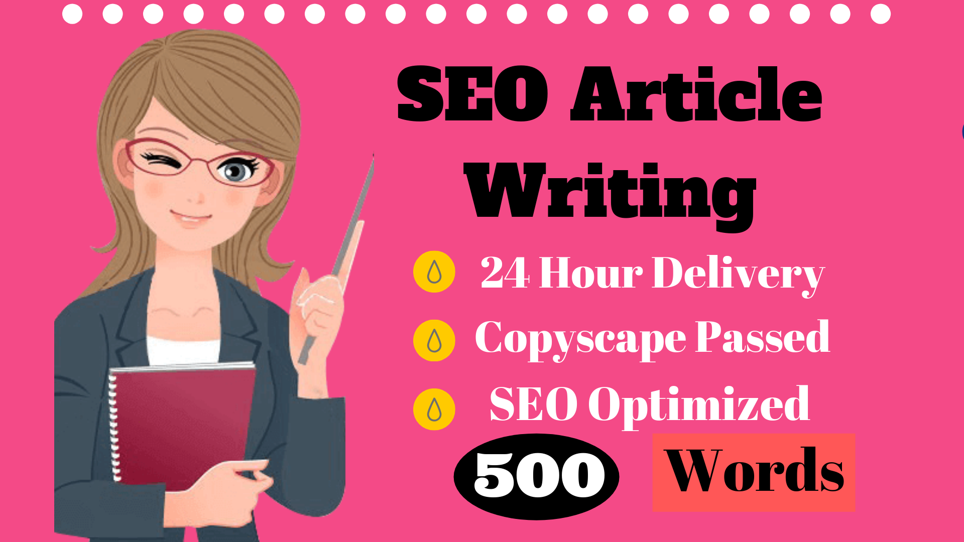 write 500 words any niche relevant content for your w...