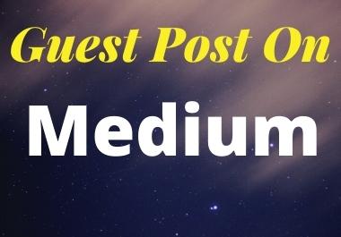I will do guest post on Medium