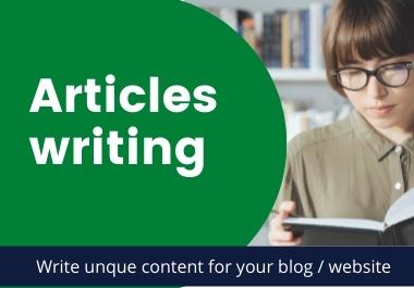 4 x 500 words Articles or Content writing for your We...