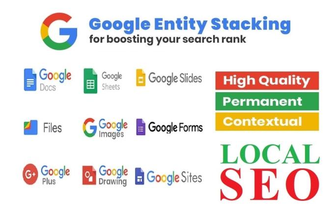 I will do google stacking authority backlink using st...