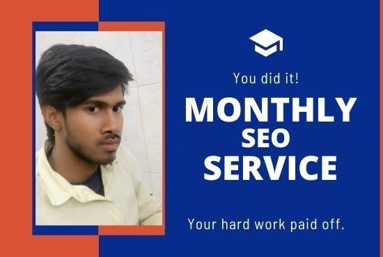 I will provide monthly local SEO service for google t...