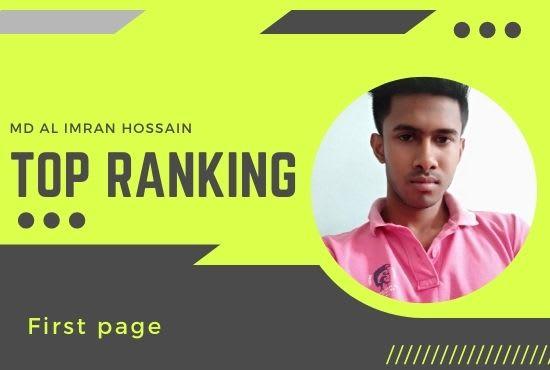 I will do your website google top ranking with white ...