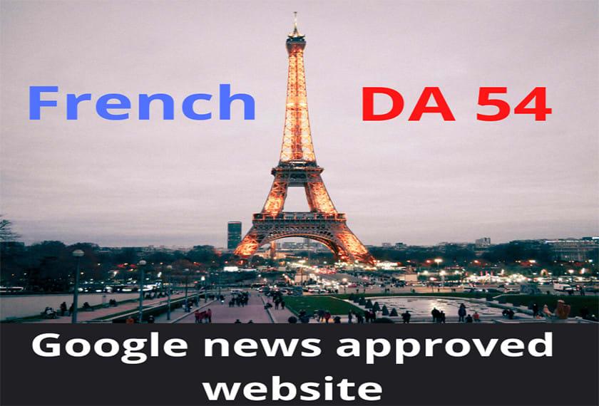 Guest Post on High DA55 French Google News Approved S...