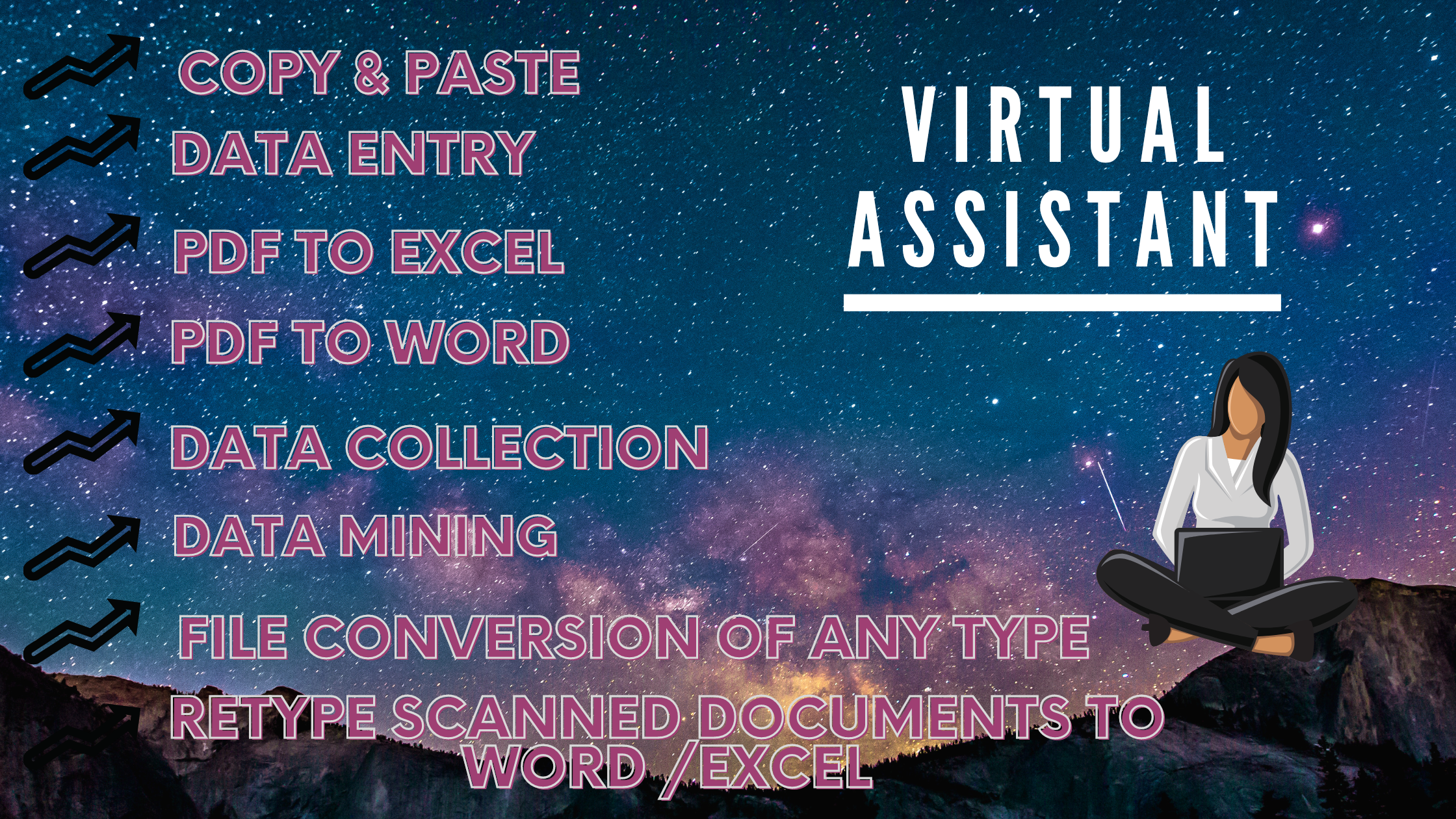 I will be your Professional Virtual Assistant as your...