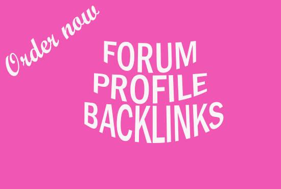 Create 500 High Quality Forum profiles backlinks for ...