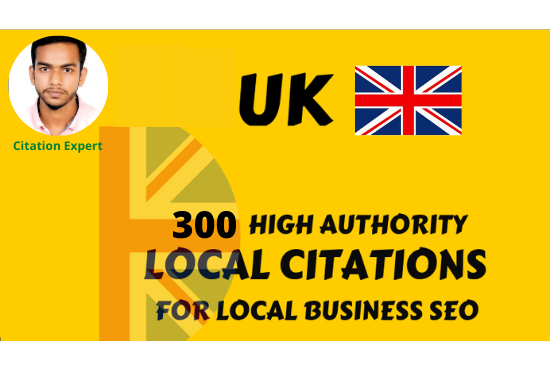 I will create UK top local citations listing for loca...