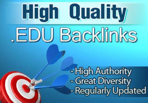 Get you 100. EDU High Authority Backlinks
