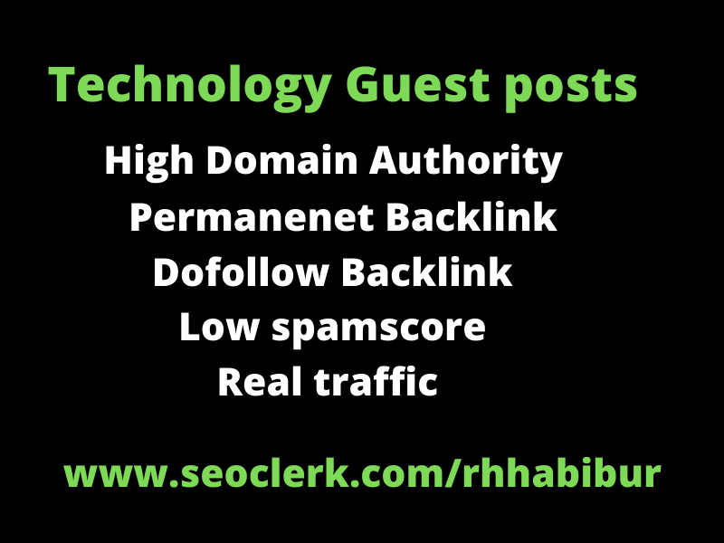 High quality technology guest post on high authority ...